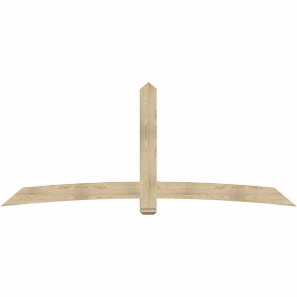 Ekena Millwork Bellingham Rough Sawn Timber Gable Bracket, Douglas Fir, 108"W x 45"H x 4"D x 6"F, 10/12 Pitch GBW108X45X0406BEL00RDF - main